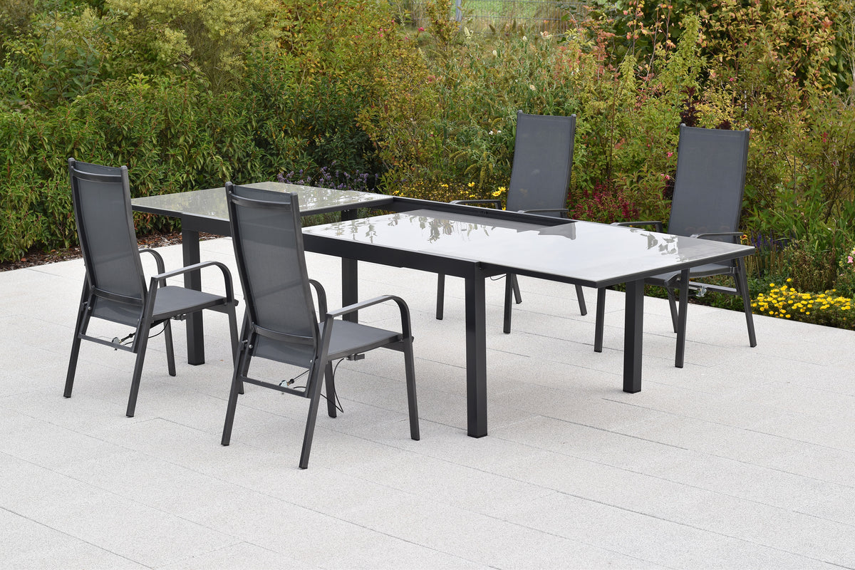 Alassio Set 5tlg.
Alu/Textil