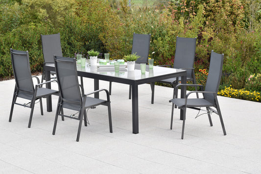 Alassio Set 7tlg.
Alu/Textil