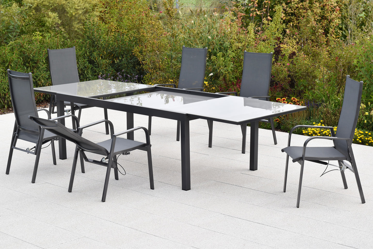 Alassio Set 7tlg.
Alu/Textil