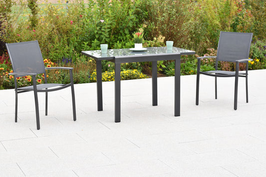 Milano Set 3tlg.
Alu/Textil
