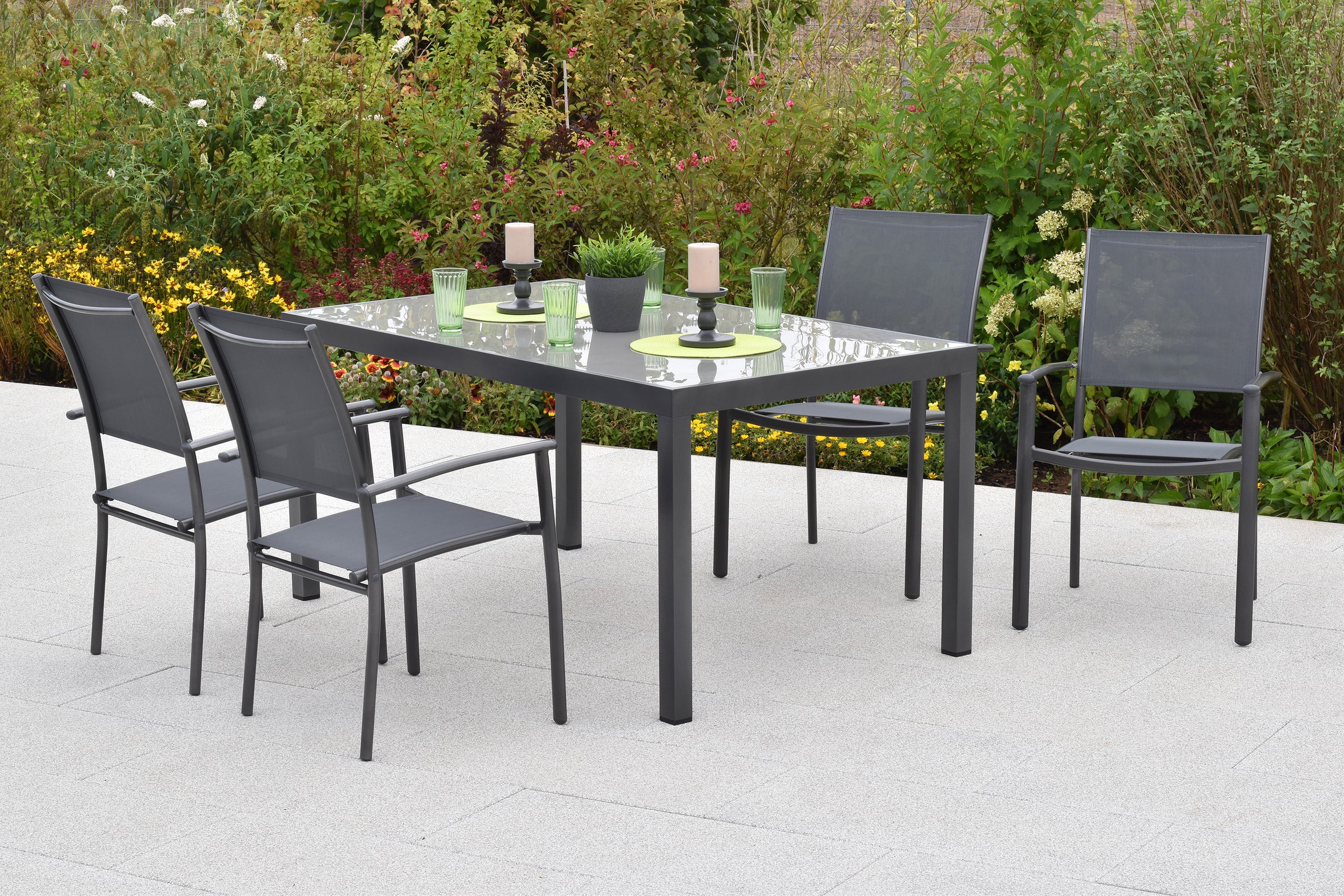 Milano Set 5tlg.
Alu/Textil