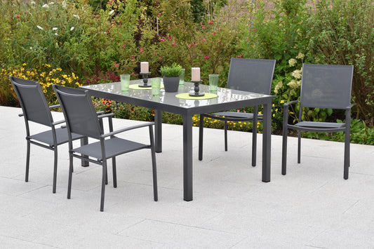 Milano Set 5tlg.
Alu/Textil