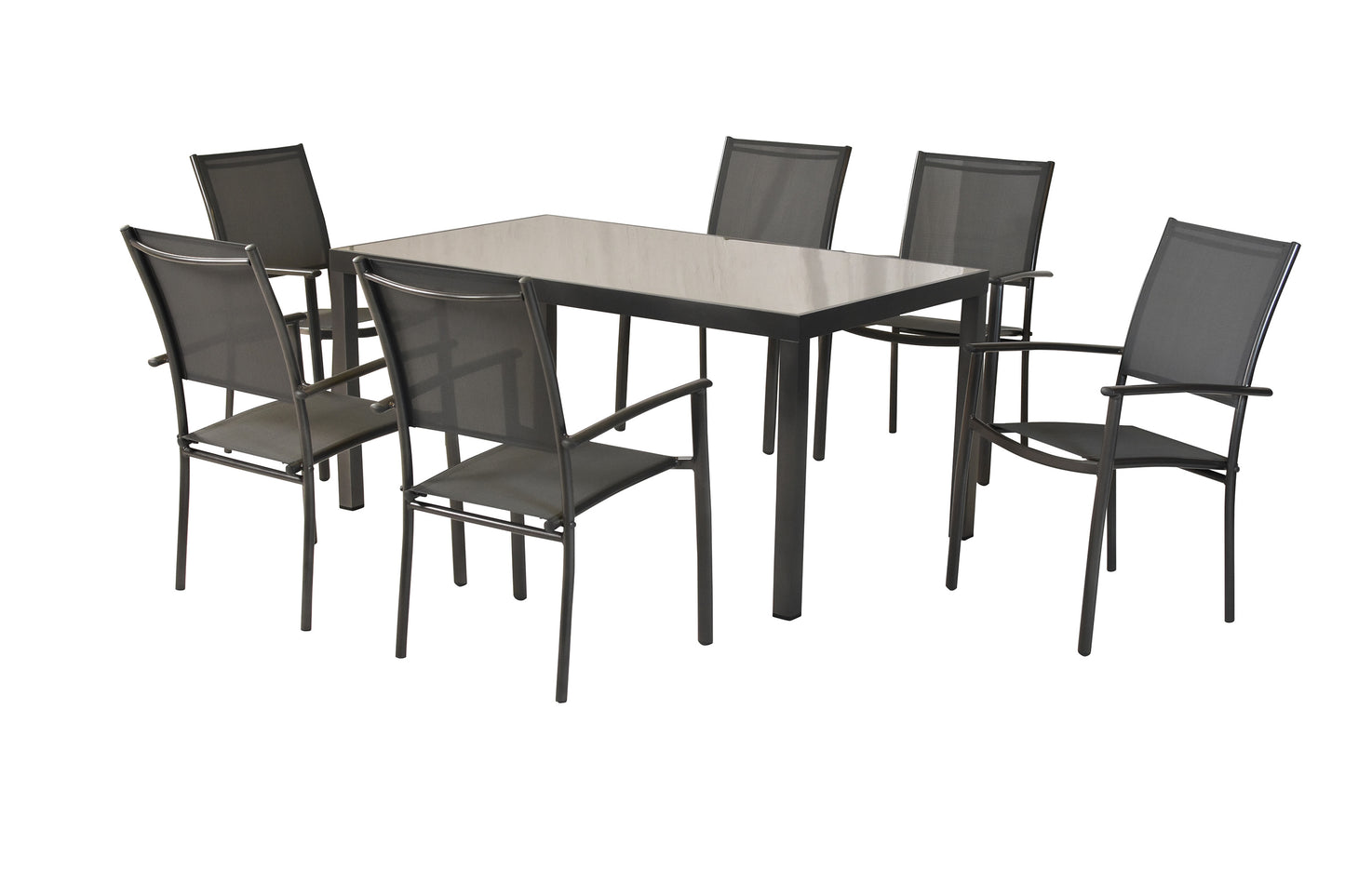 Milano Set 7tlg.
Alu/Textil