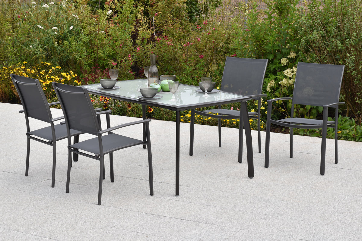 Milano Set 5tlg.
Alu/Textil