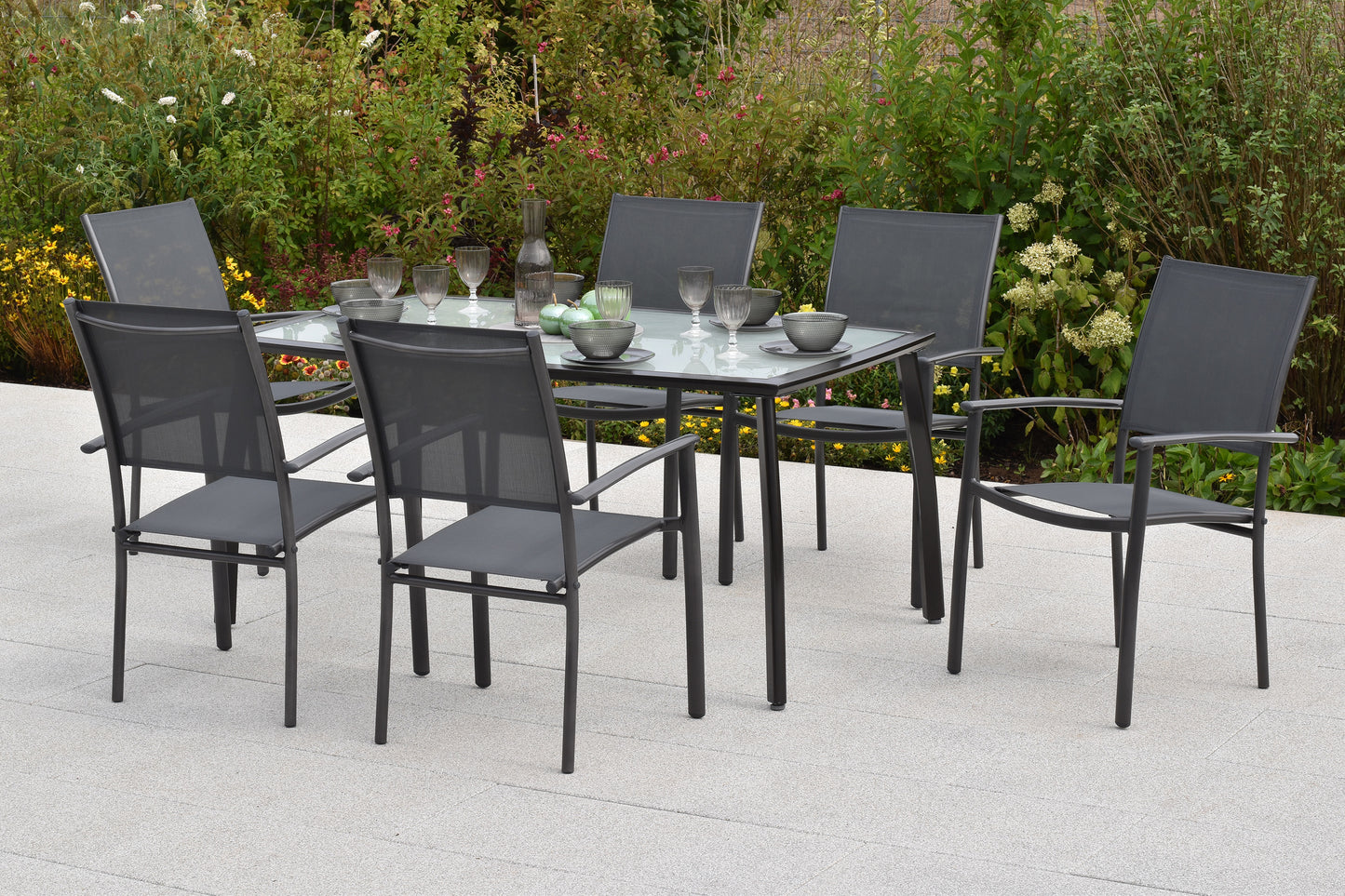 Milano Set 7tlg.
Alu/Textil