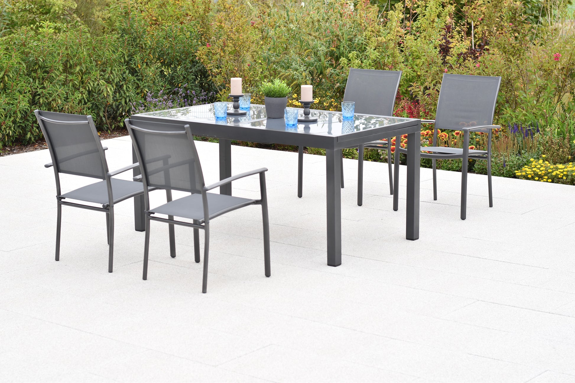 Milano Set 5tlg.
Alu/Textil