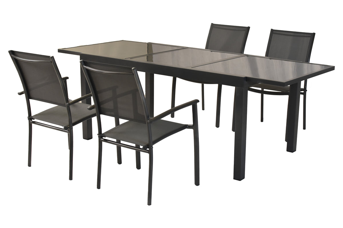 Milano Set 5tlg.
Alu/Textil
