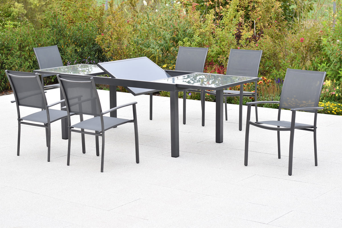 Milano Set 7tlg.
Alu/Textil