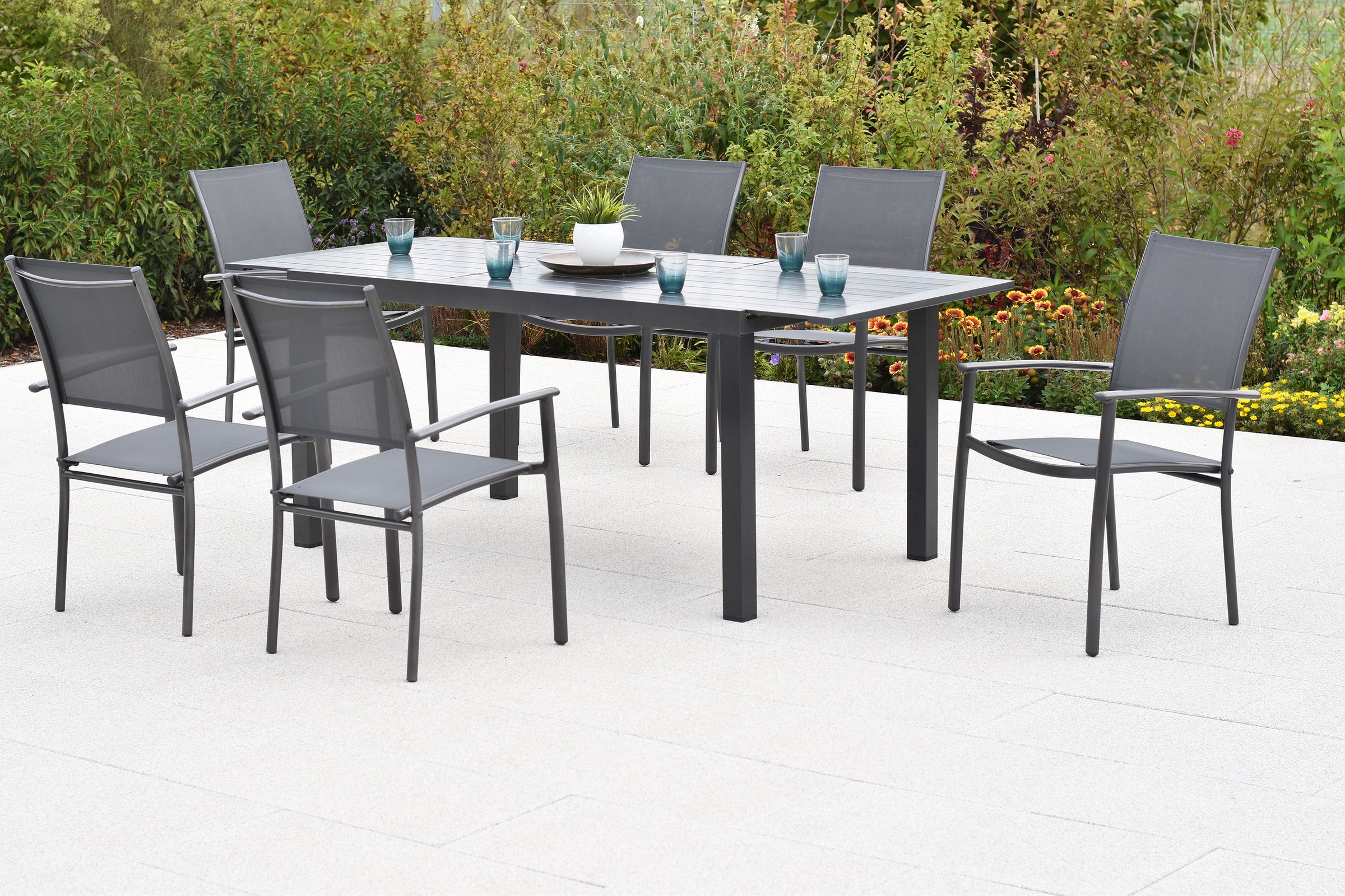 Milano Set 7tlg.
Alu/Textil