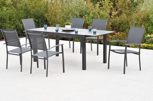 Milano Set 7tlg.
Alu/Textil