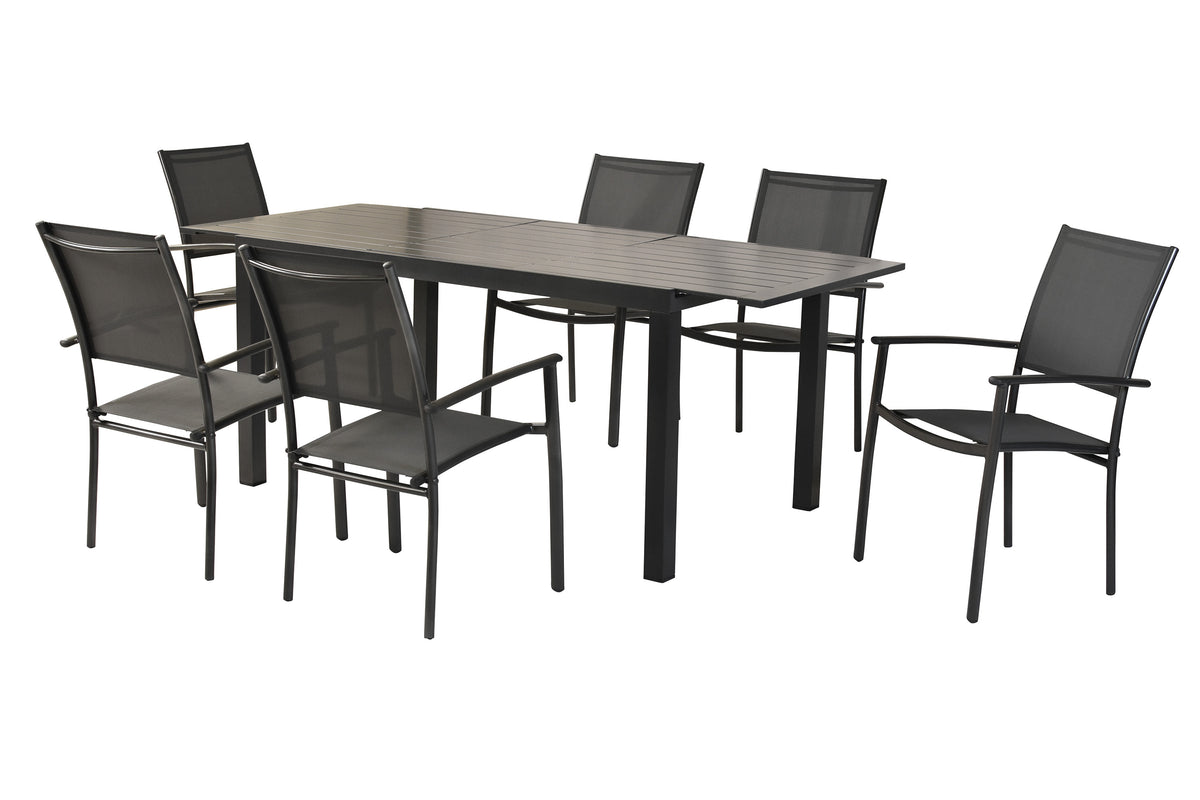 Milano Set 7tlg.
Alu/Textil