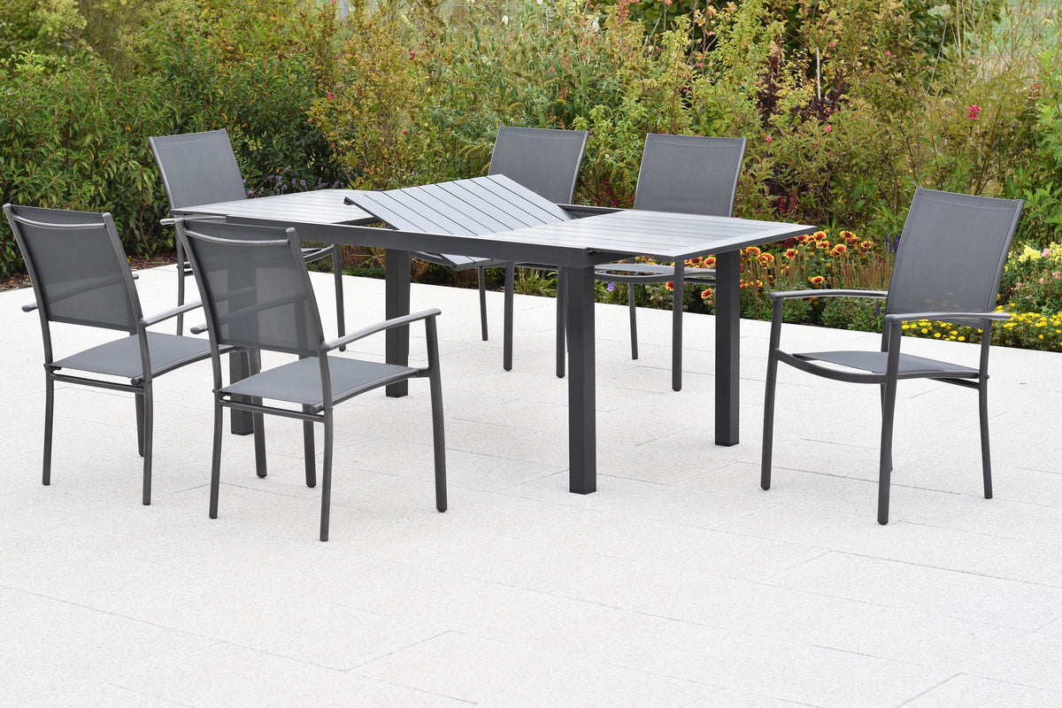 Milano Set 7tlg.
Alu/Textil