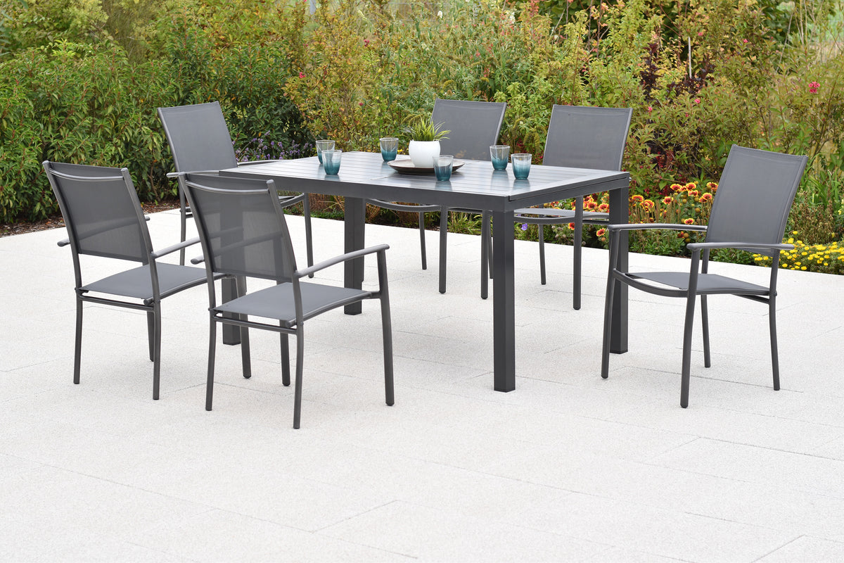 Milano Set 7tlg.
Alu/Textil