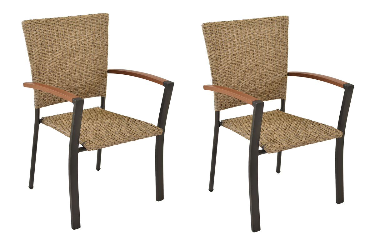 Teramo Stapelsessel Alu/KS-geflecht/Polyrattan