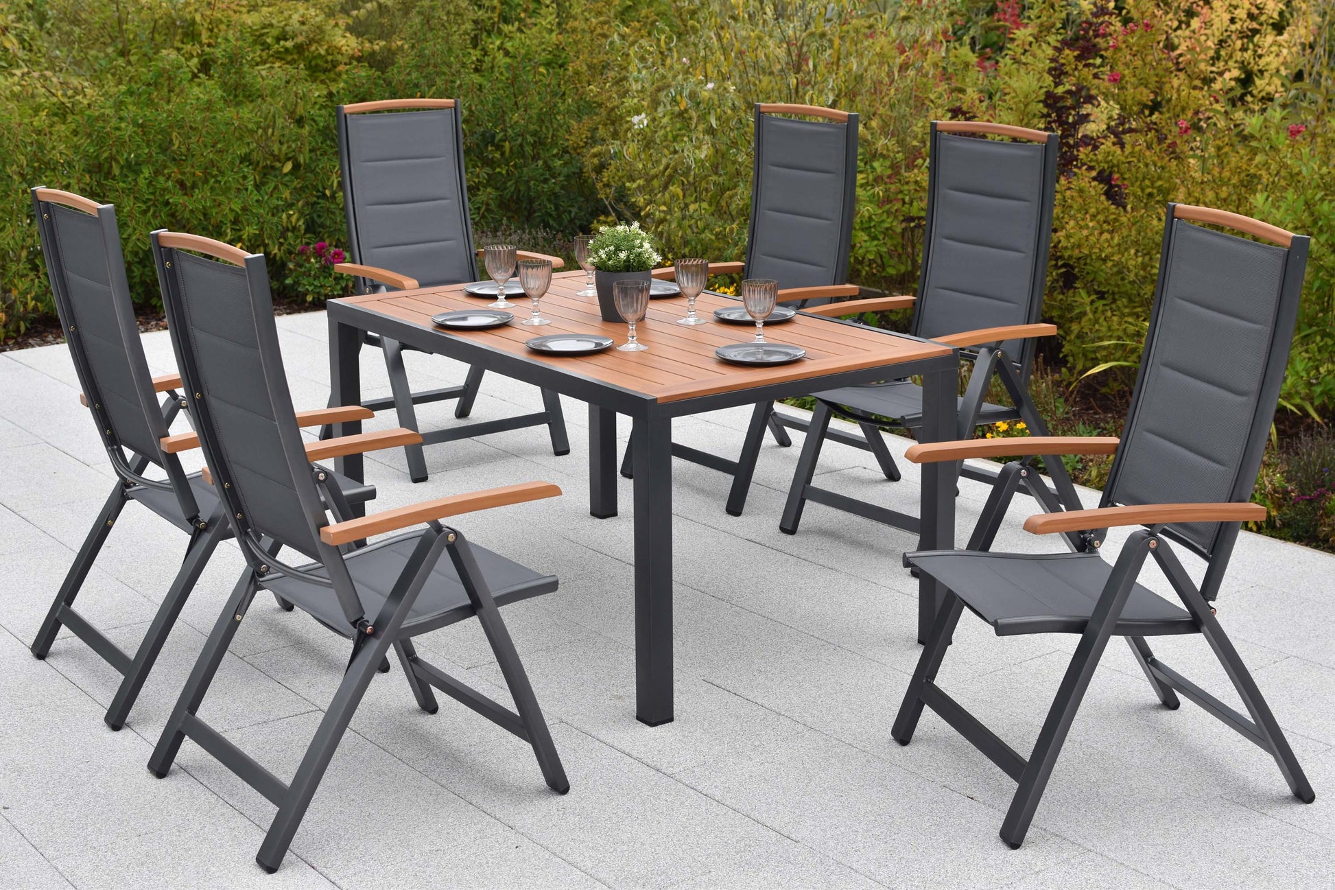 Tino Set 7tlg.
Aluminium/Textil