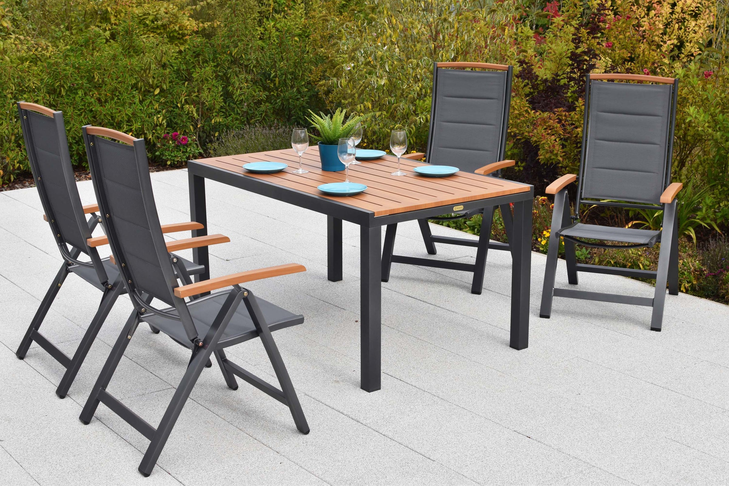 Tino Set 5tlg.
Aluminium/Textil