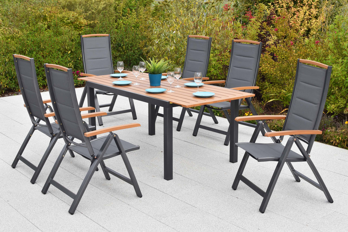 Tino Set 7tlg.
Aluminium/Textil