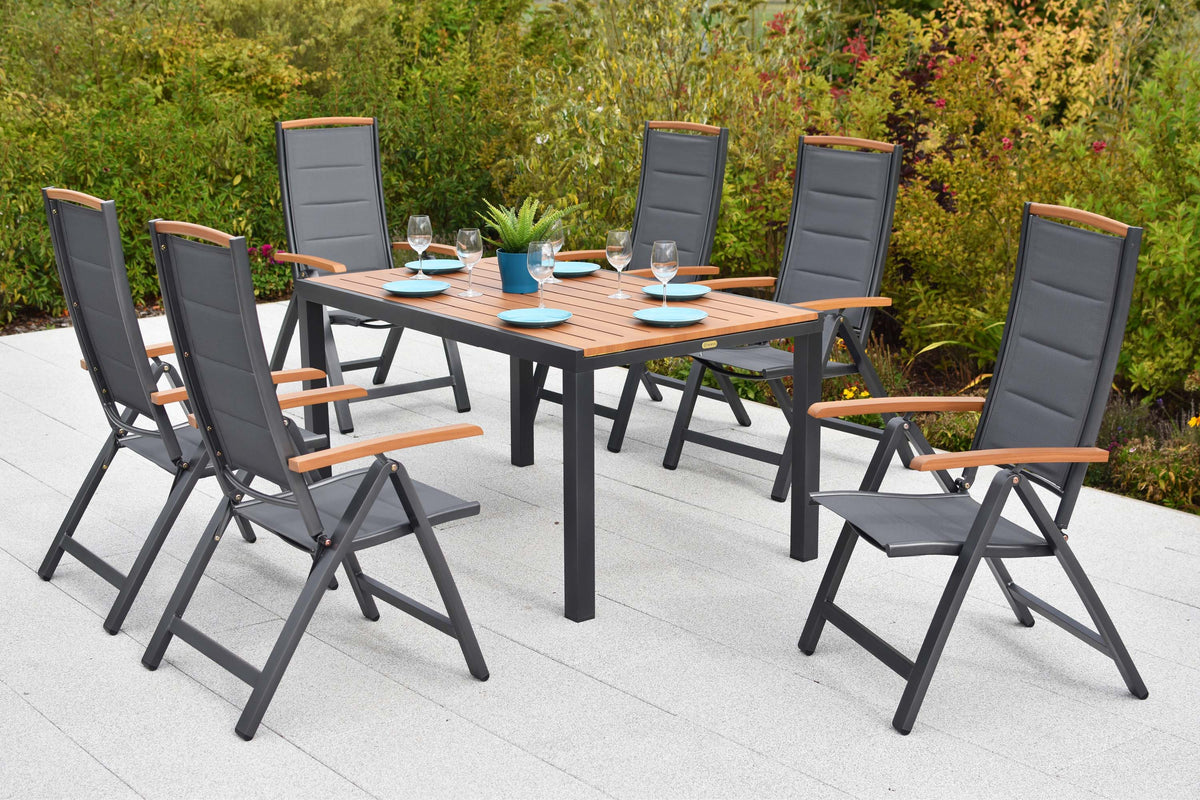 Tino Set 7tlg.
Aluminium/Textil