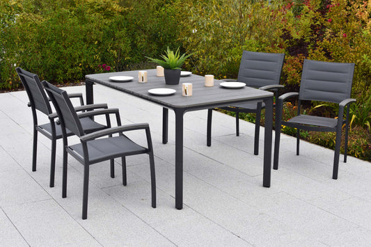 Pisa Set 5tlg., graphit
Aluminium/Textil