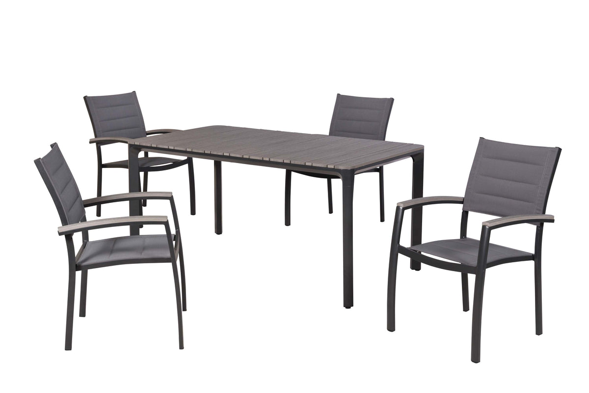 Pisa Set 5tlg., graphit
Aluminium/Textil