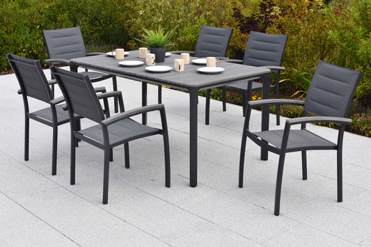 Pisa Set 7tlg., graphit
Aluminium/Textil