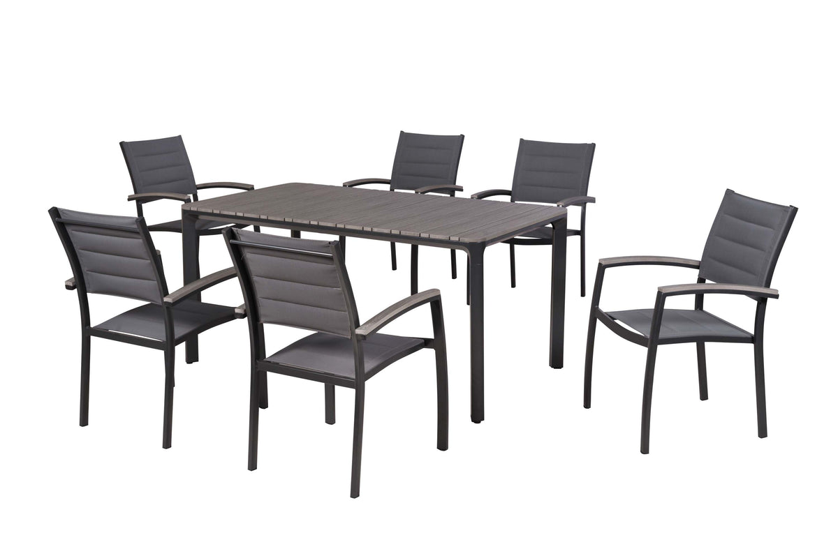 Pisa Set 7tlg., graphit
Aluminium/Textil