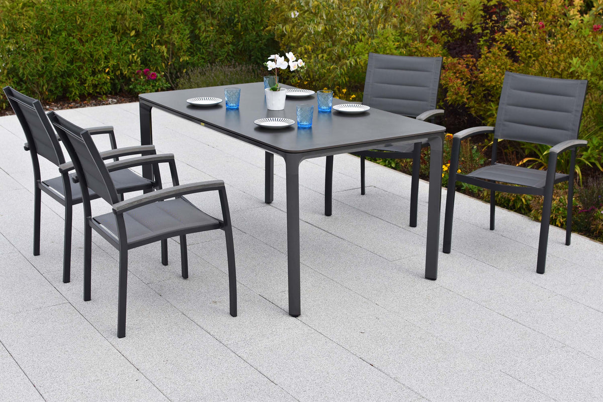 Pisa Set 5tlg., graphit
Aluminium/Textil