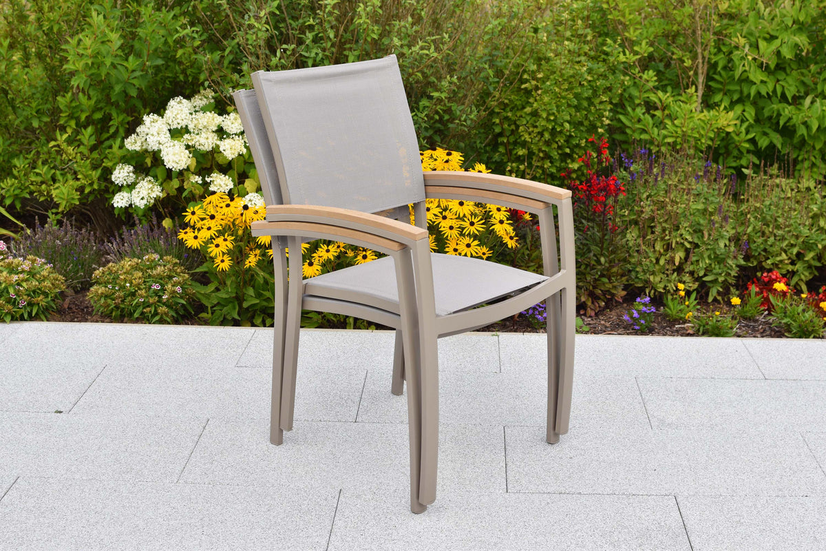 Piemont Stapelsessel, 2er Set
Aluminium/Textil