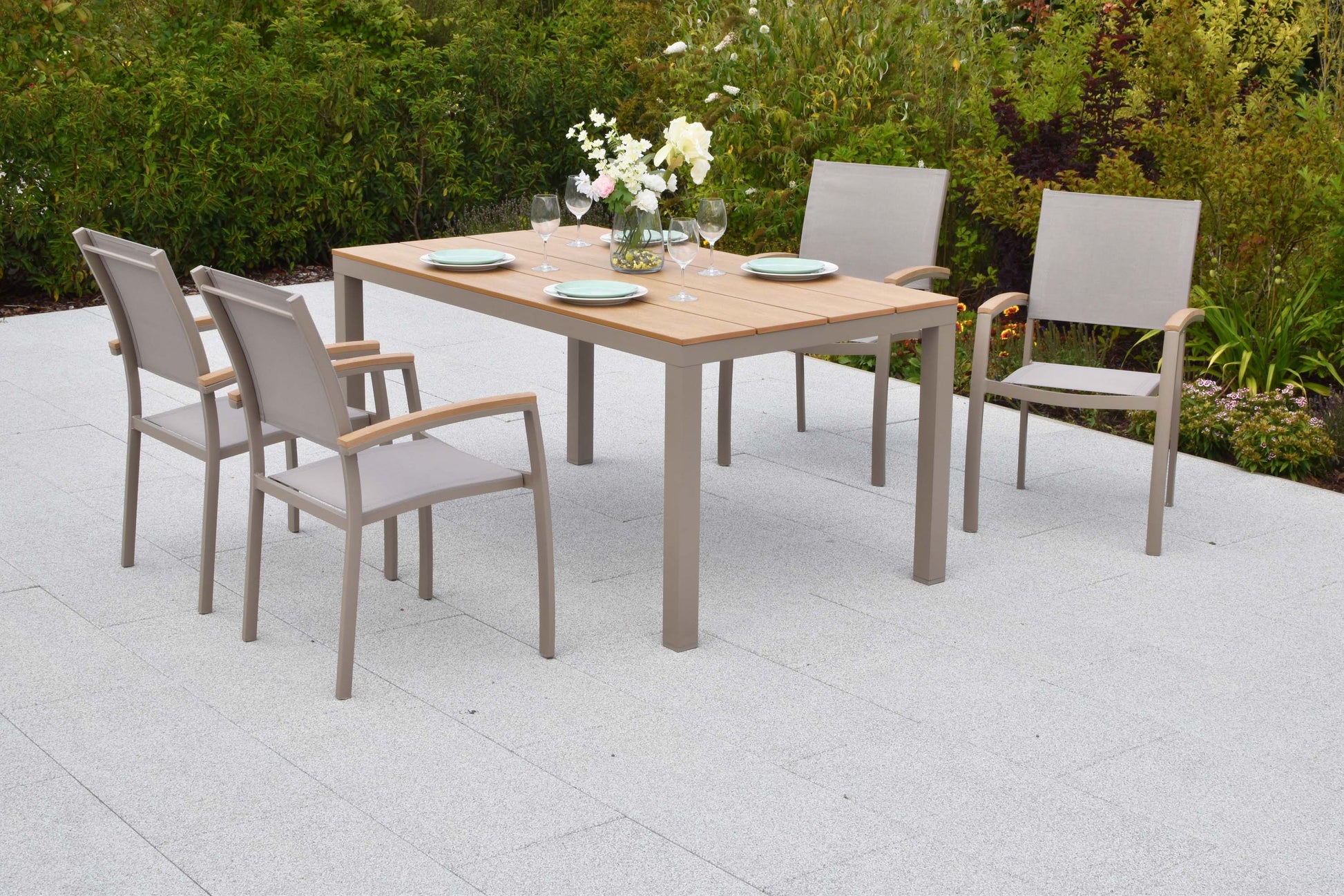 Piemont Set 5tlg.
Aluminium/Textil