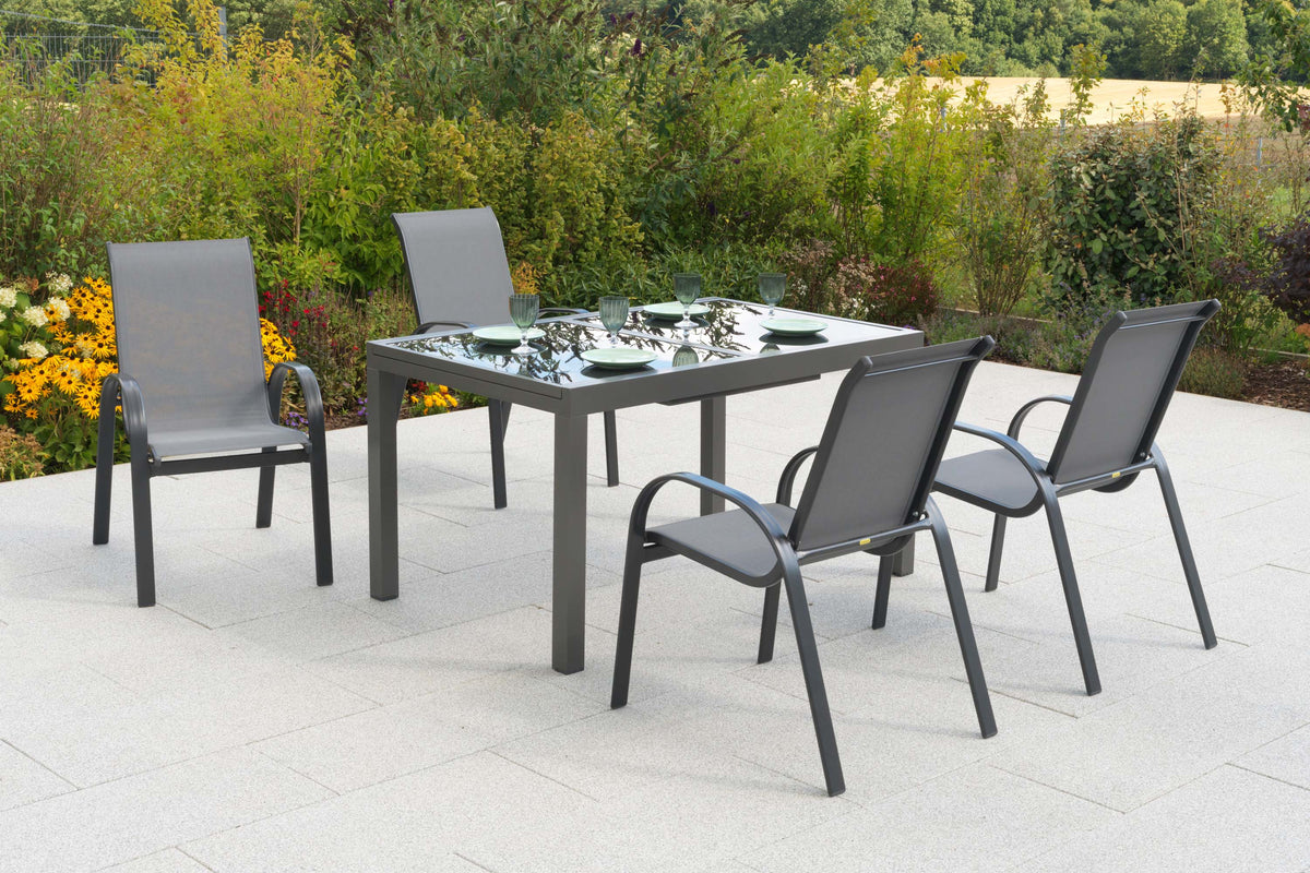 Amalfi Set 5tlg.
Aluminium/Textil