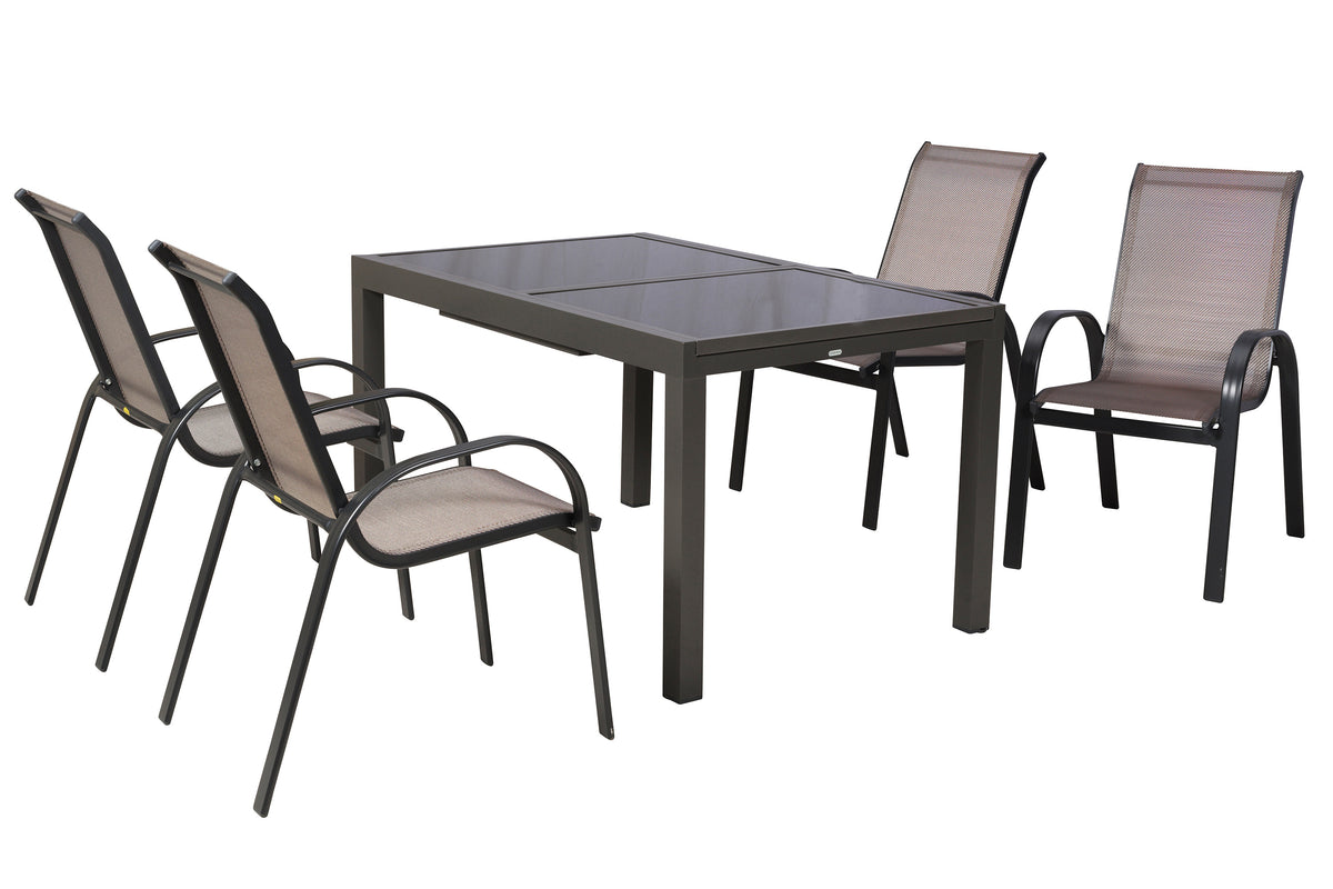 Amalfi Set 5tlg.
Aluminium/Textil