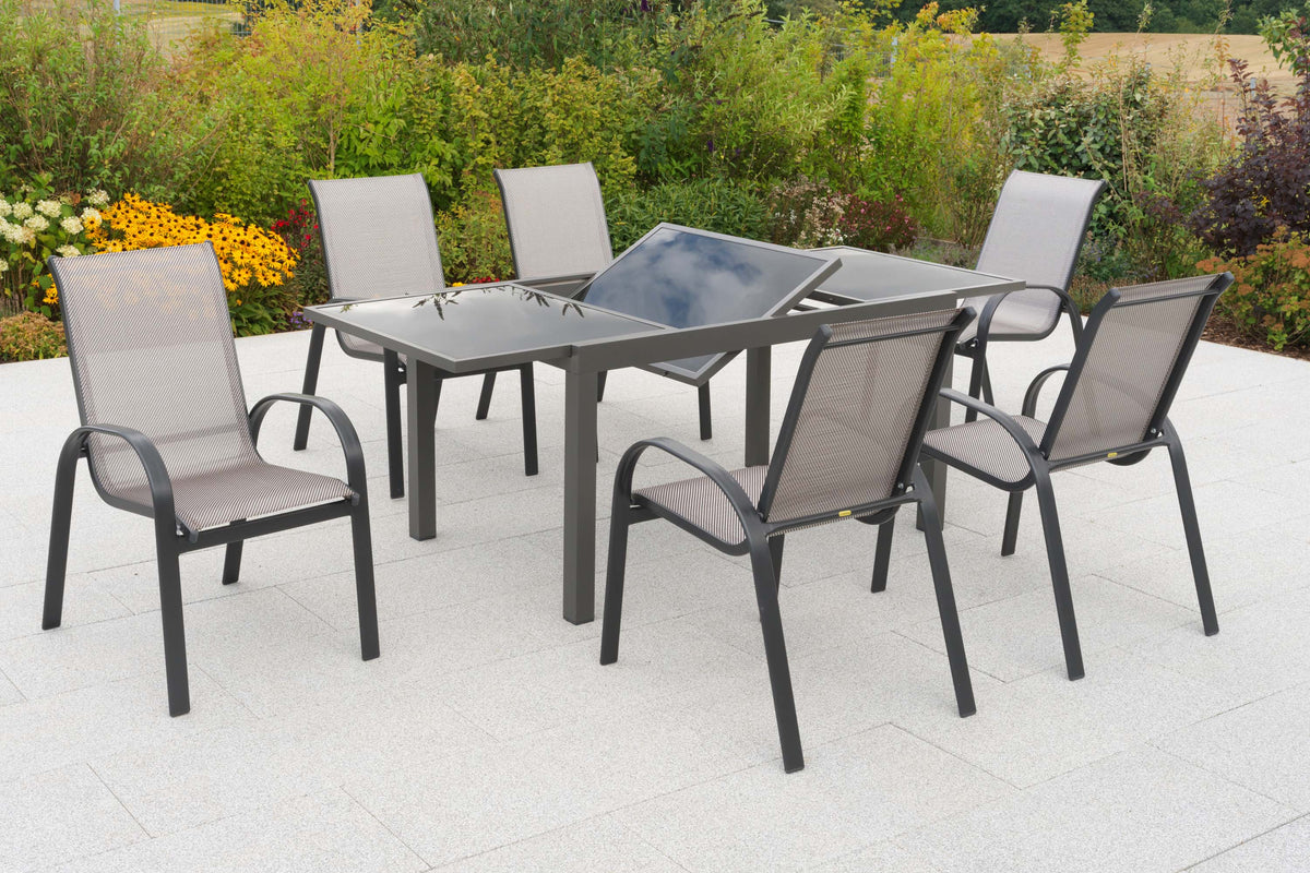 Amalfi Set 7tlg.
Aluminium/Textil