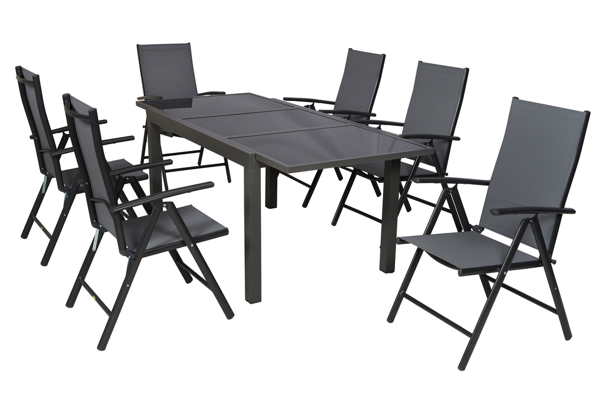 Amalfi Set 7tlg.
Aluminium/Textil