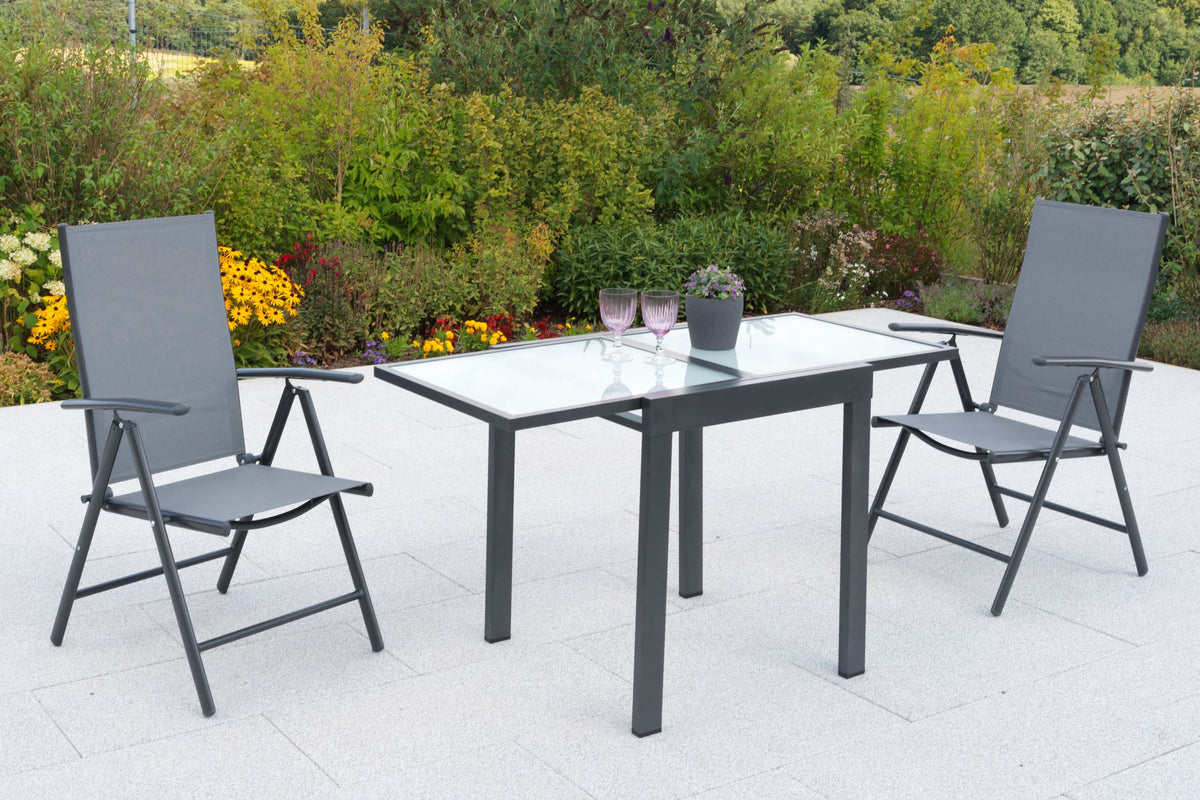 Amalfi Set 3tlg.
Aluminium/Textil