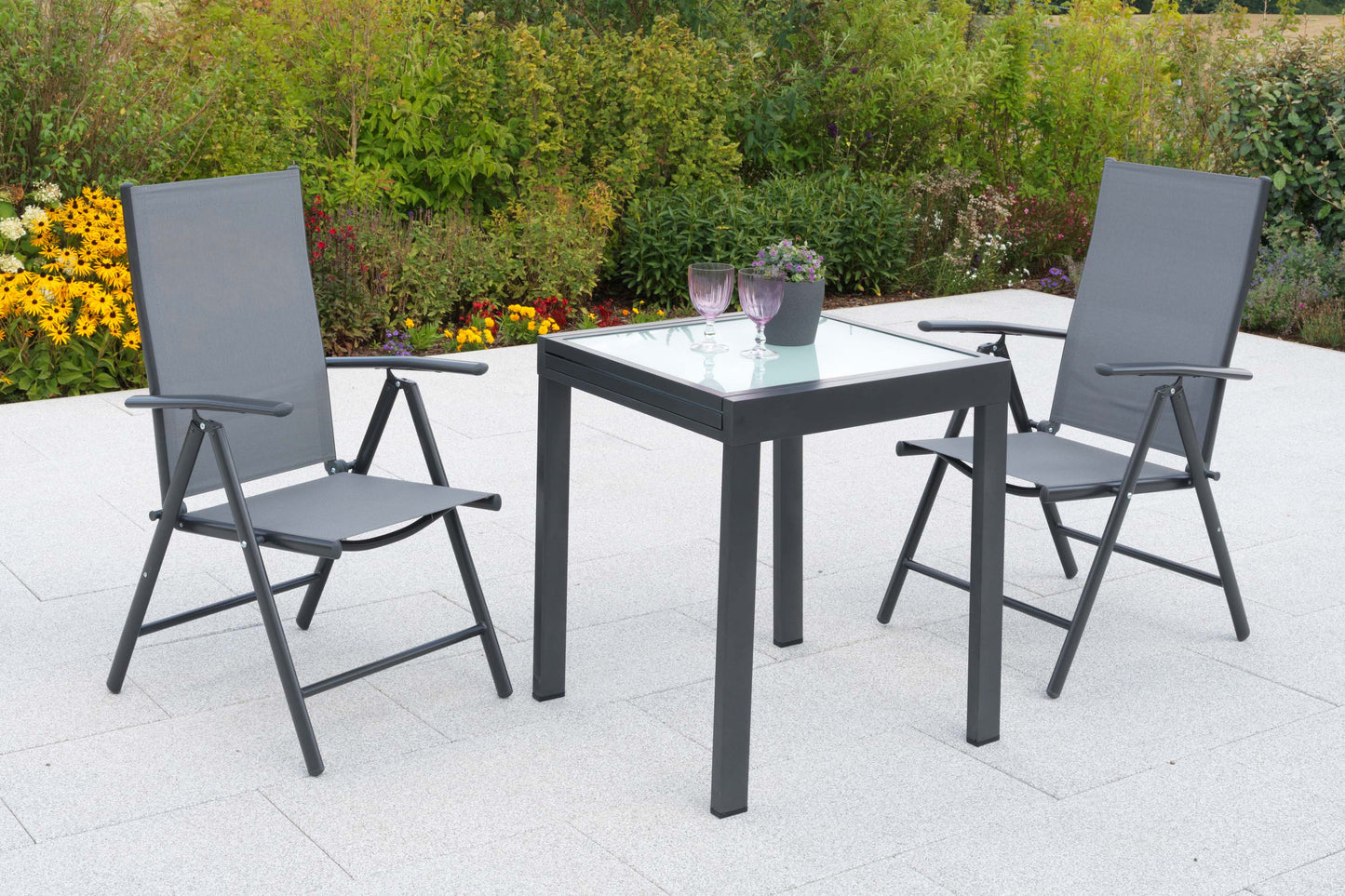 Amalfi Set 3tlg.
Aluminium/Textil