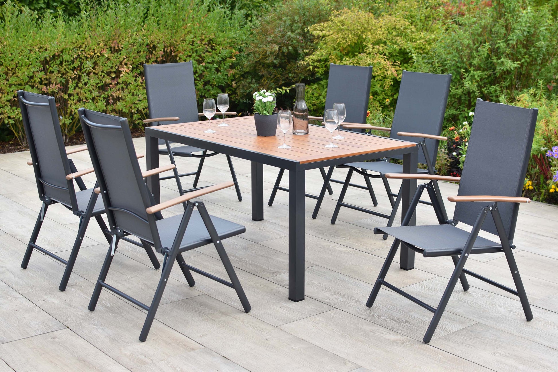 Valenza Set 7tlg.
Aluminium/Textil