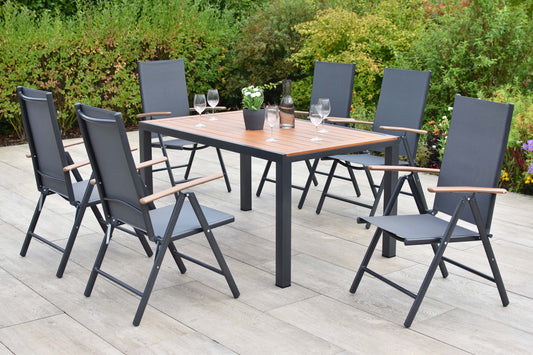 Valenza Set 7tlg.
Aluminium/Textil