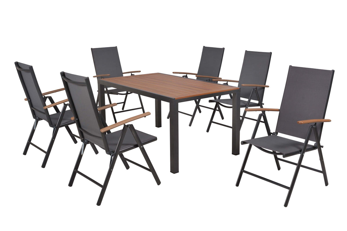 Valenza Set 7tlg.
Aluminium/Textil