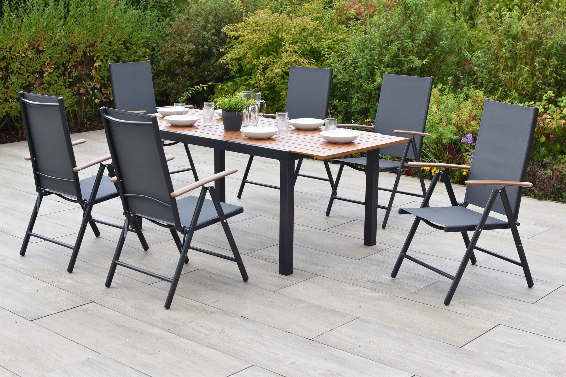Valenza Set 7tlg.
Aluminium/Textil