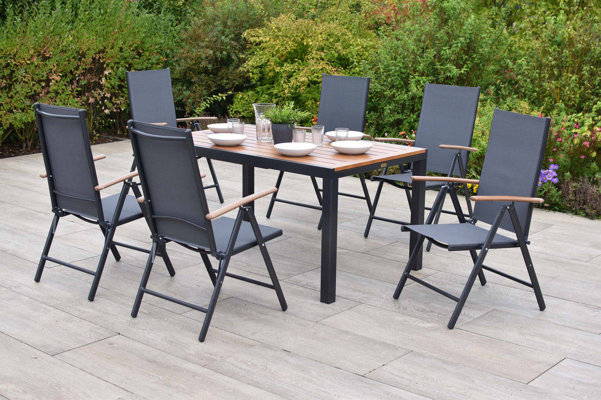 Valenza Set 7tlg.
Aluminium/Textil