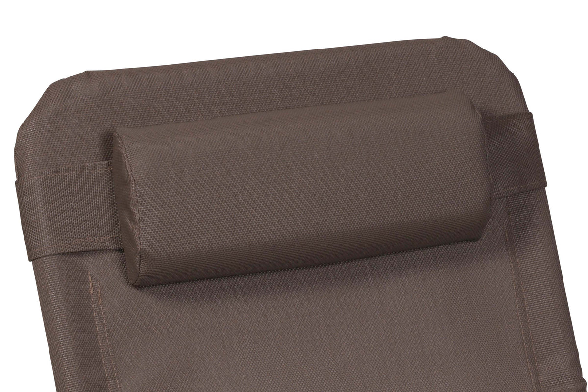 Deckchair inkl. Kopfkissen, taupe
Alu/Textil
