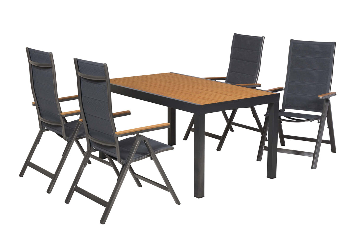 Toledo Set 5tlg.
Aluminium/Textil