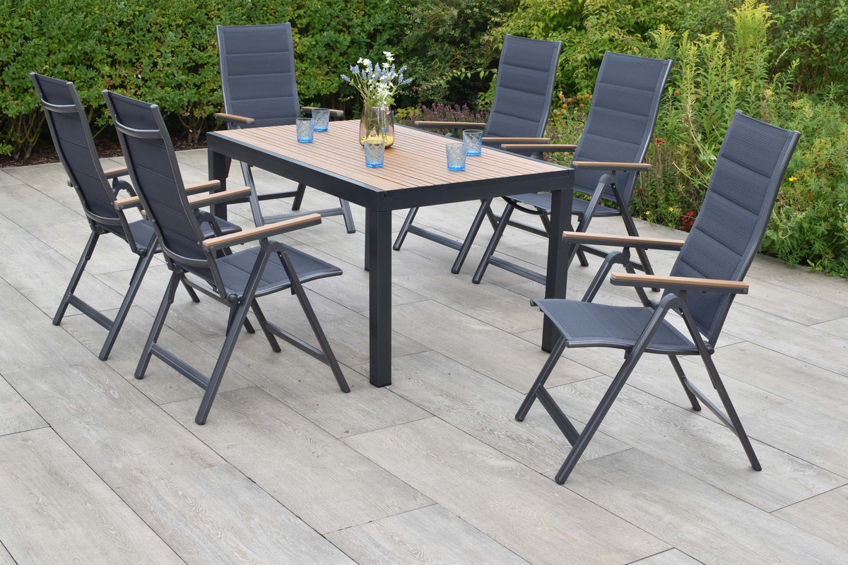 Toledo Set 7tlg.
Aluminium/Textil