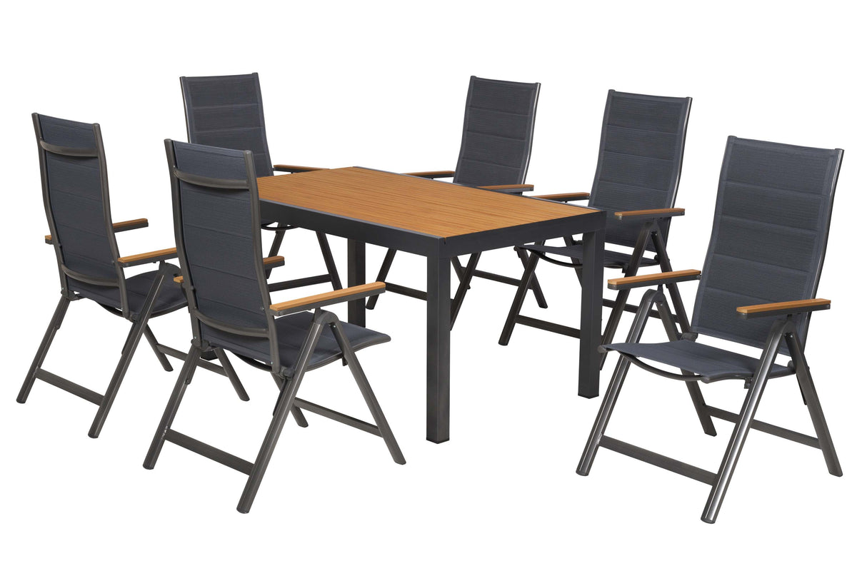 Toledo Set 7tlg.
Aluminium/Textil