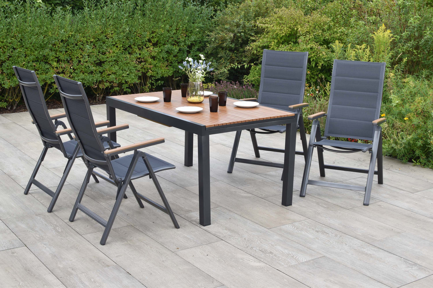 Toledo Set 5tlg.
Aluminium/Textil