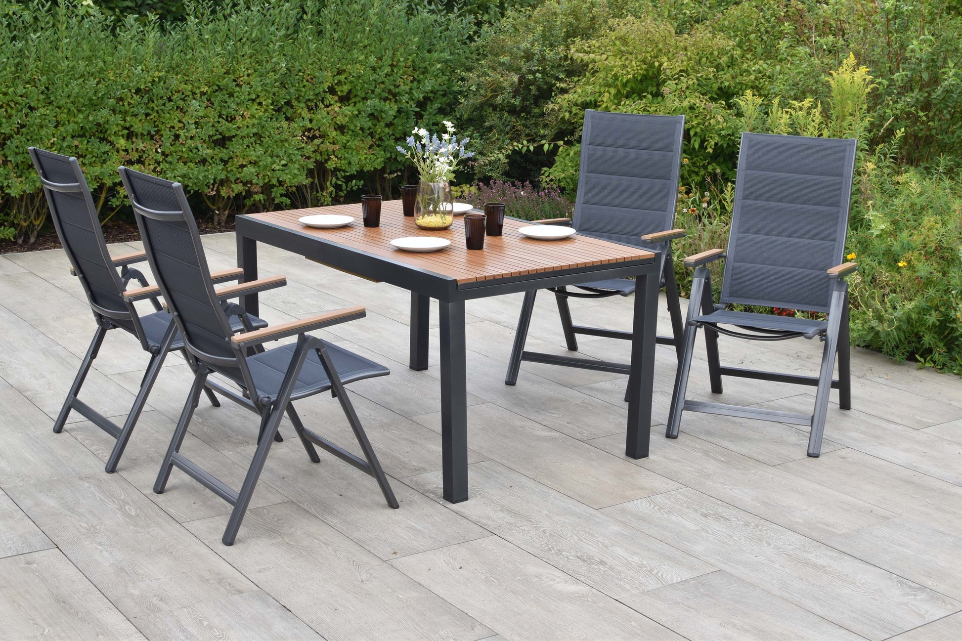 Toledo Set 5tlg.
Aluminium/Textil