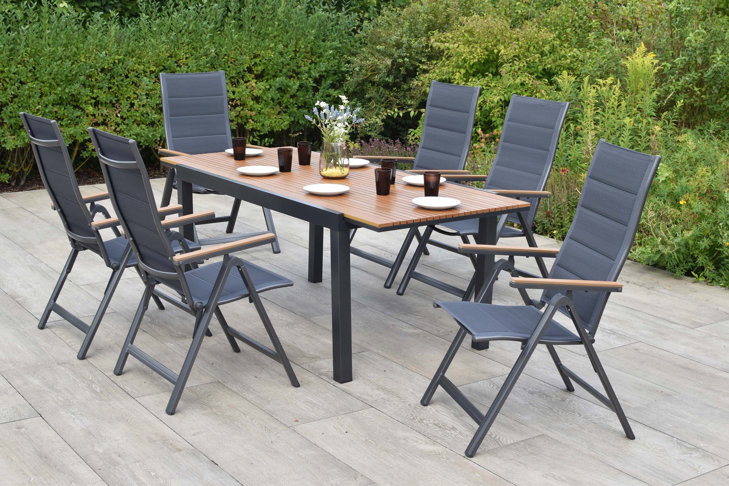 Toledo Set 7tlg.
Aluminium/Textil