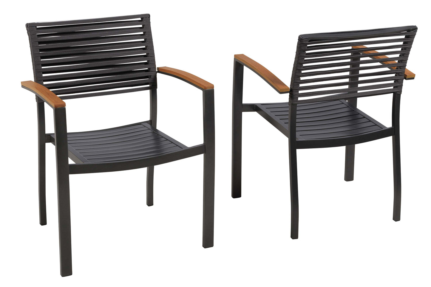 Parella Stapelsessel, 2er Set
Aluminium/Textil