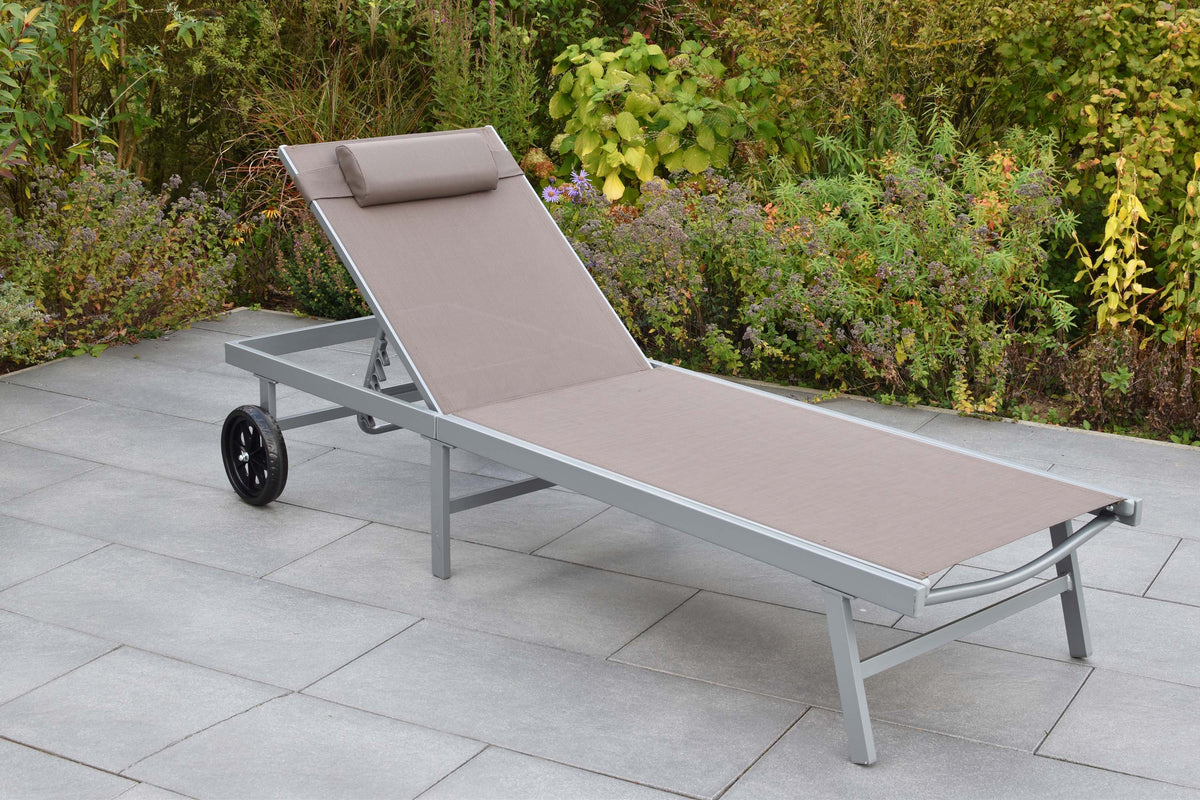 Tessin Liege, taupe, inkl. Kissen