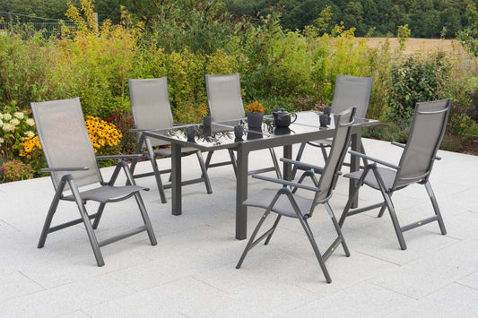 Carrara Set 7tlg. 
Aluminium/Textil